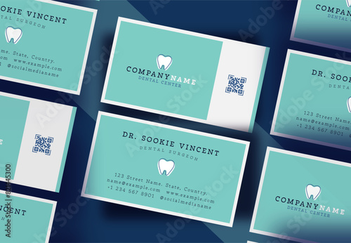 Dentist Business Card template Print