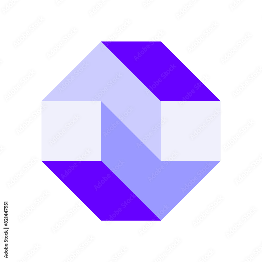 Abstract 3D Home House Geometric Architecture Logo. Blue and Purple. Usable for Real State Construction Company Building . Flat Vector Logo Design Template Abstract 3D Home House Geometric Architecture Logo. Blue and Purple. Usable for Real State Construction Company Building . Flat Vector Logo Design Template