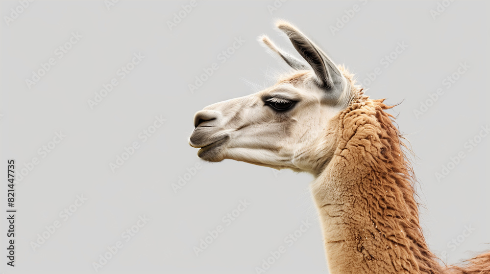 Obraz premium Close-Up of Llama Against Sky Background