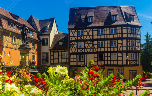 Beautiful view of colorful romantic city Colmar, France, Alsace photo
