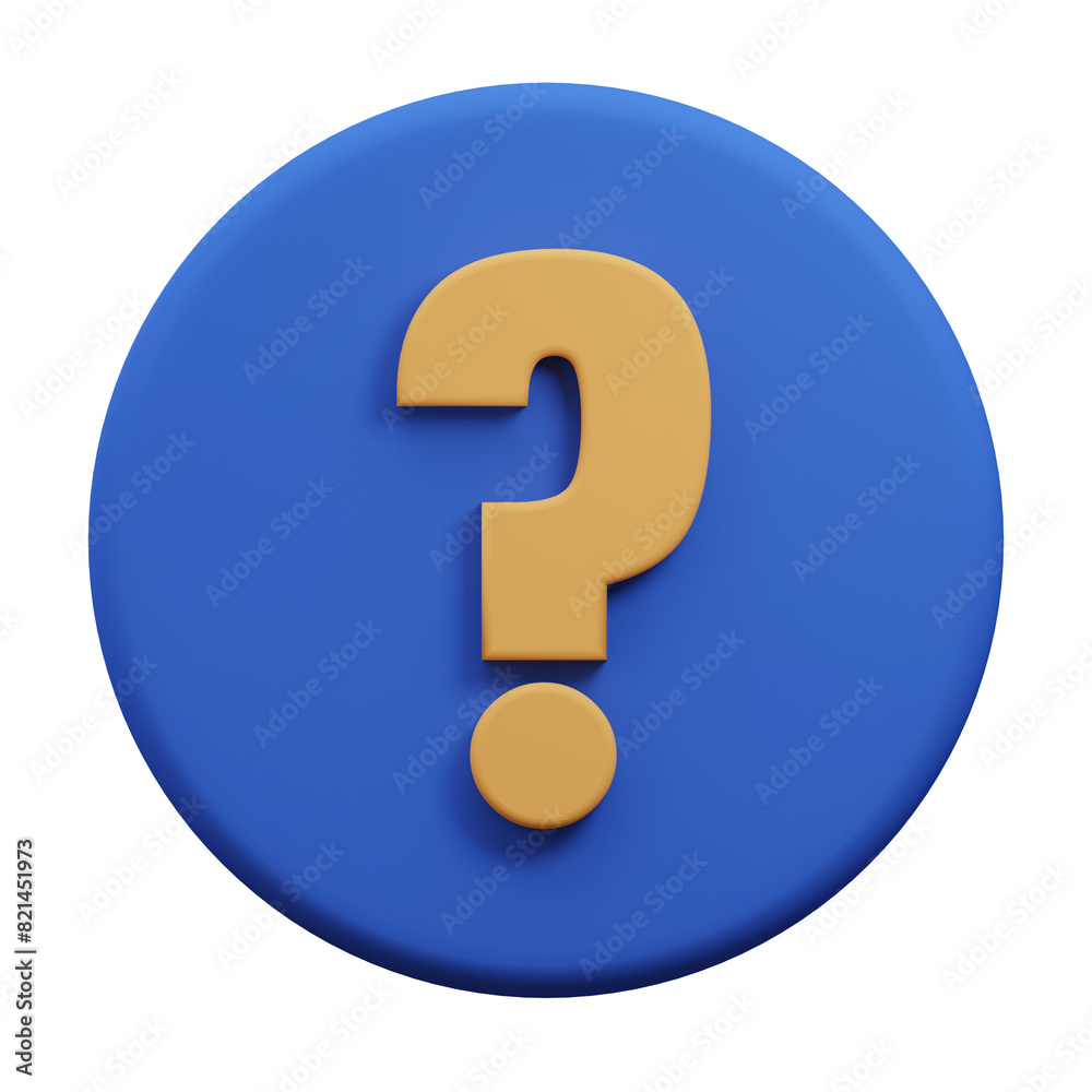 Help Icon 3D Illustration, User Interface Icon. Help Icon 3D Illustration, User Interface Icon.