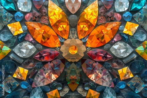 Stained Glass Gemstone Mosaic