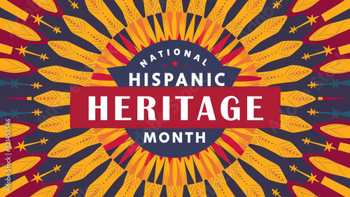 Viva la Cultura  A Celebration of Hispanic Heritage celebration colorful poster design