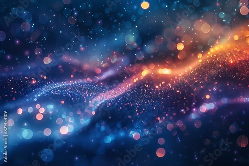 Abstract Glittering Bokeh Lights Background