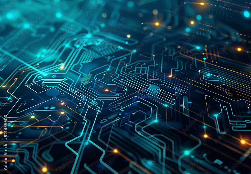 Photo of computer circuit board background Photo of computer circuit board background