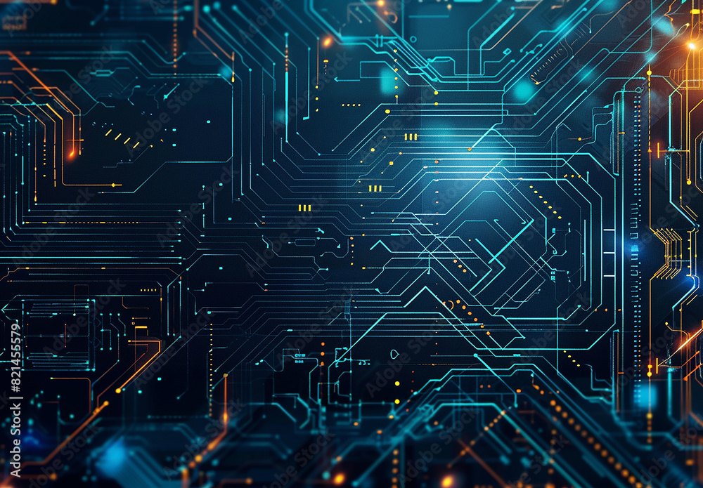 Photo of computer circuit board background Photo of computer circuit board background