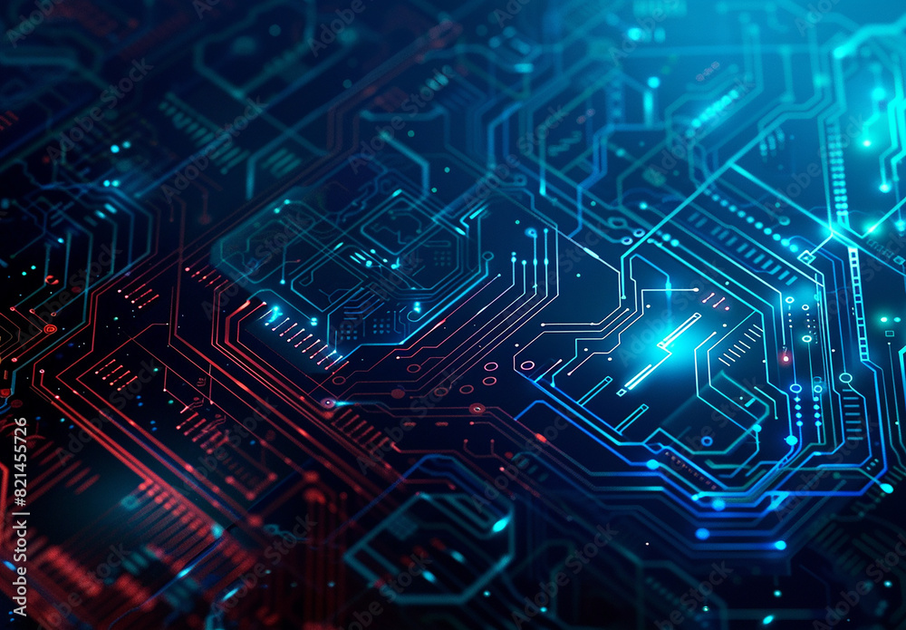 Photo of computer circuit board background Photo of computer circuit board background
