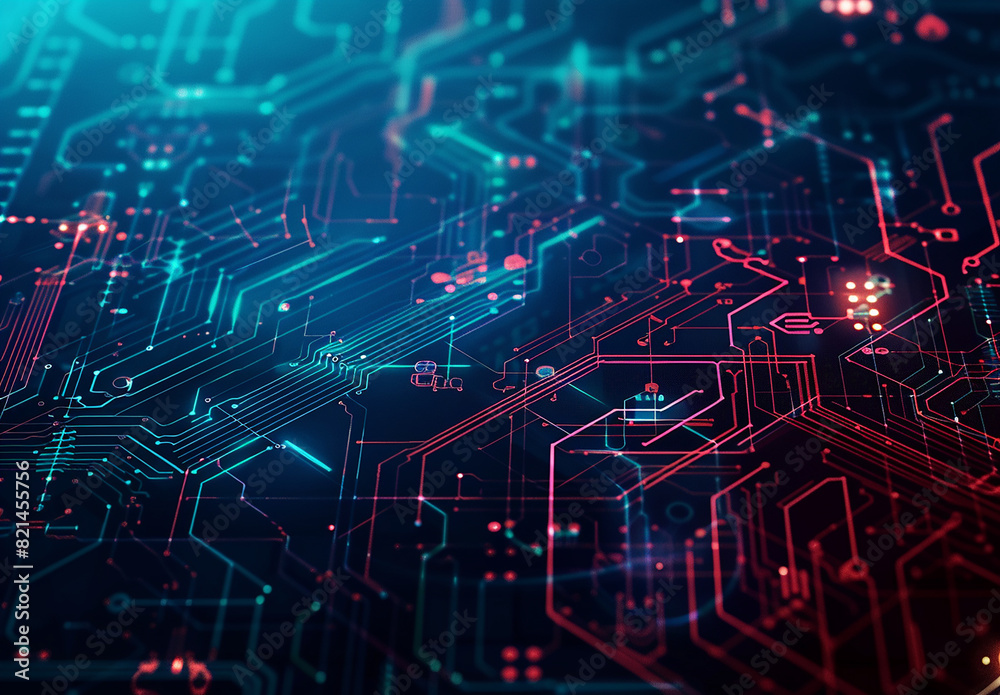 Photo of computer circuit board background Photo of computer circuit board background