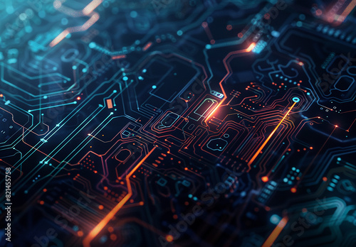 Photo of computer circuit board background