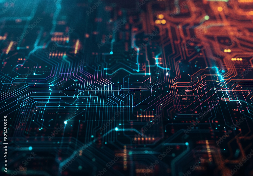 Photo of computer circuit board background Photo of computer circuit board background