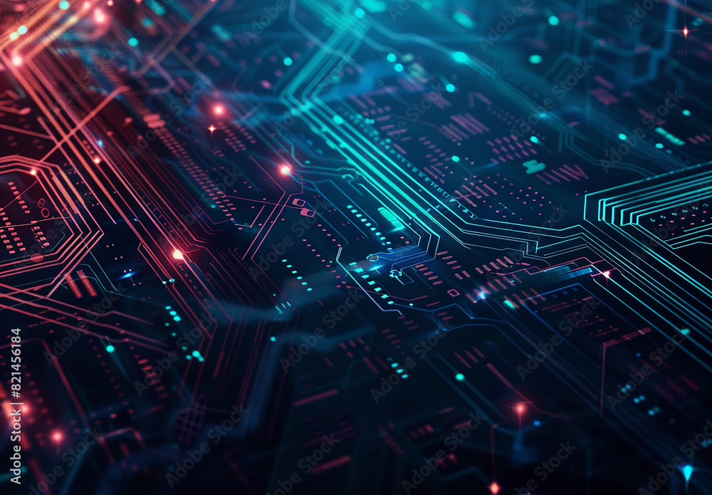 Photo of computer circuit board background Photo of computer circuit board background