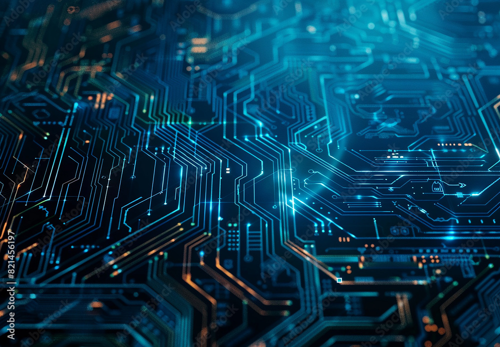 Photo of computer circuit board background Photo of computer circuit board background