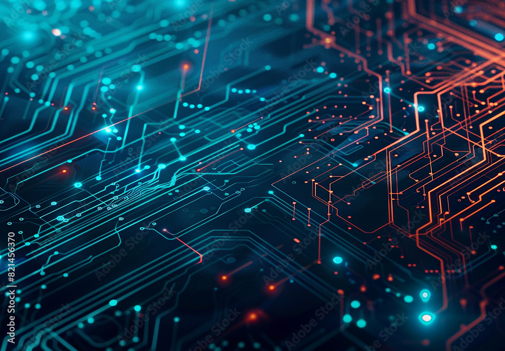 Photo of computer circuit board background Photo of computer circuit board background