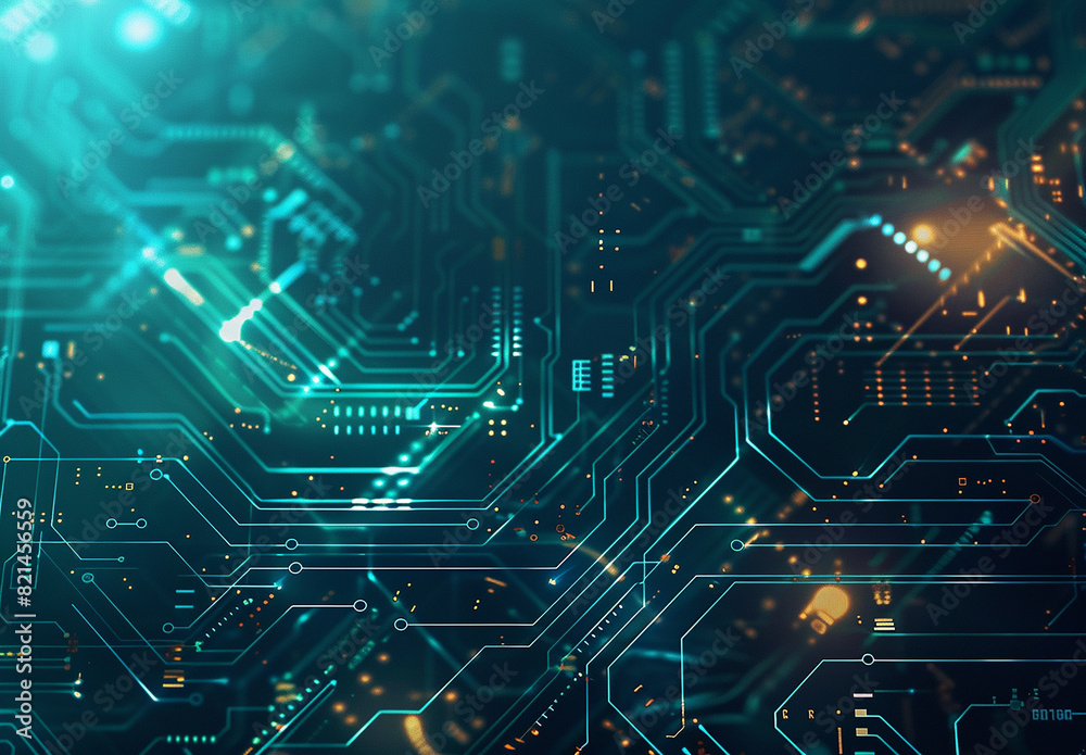 Photo of computer circuit board background Photo of computer circuit board background