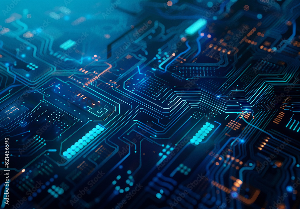 Photo of computer circuit board background Photo of computer circuit board background