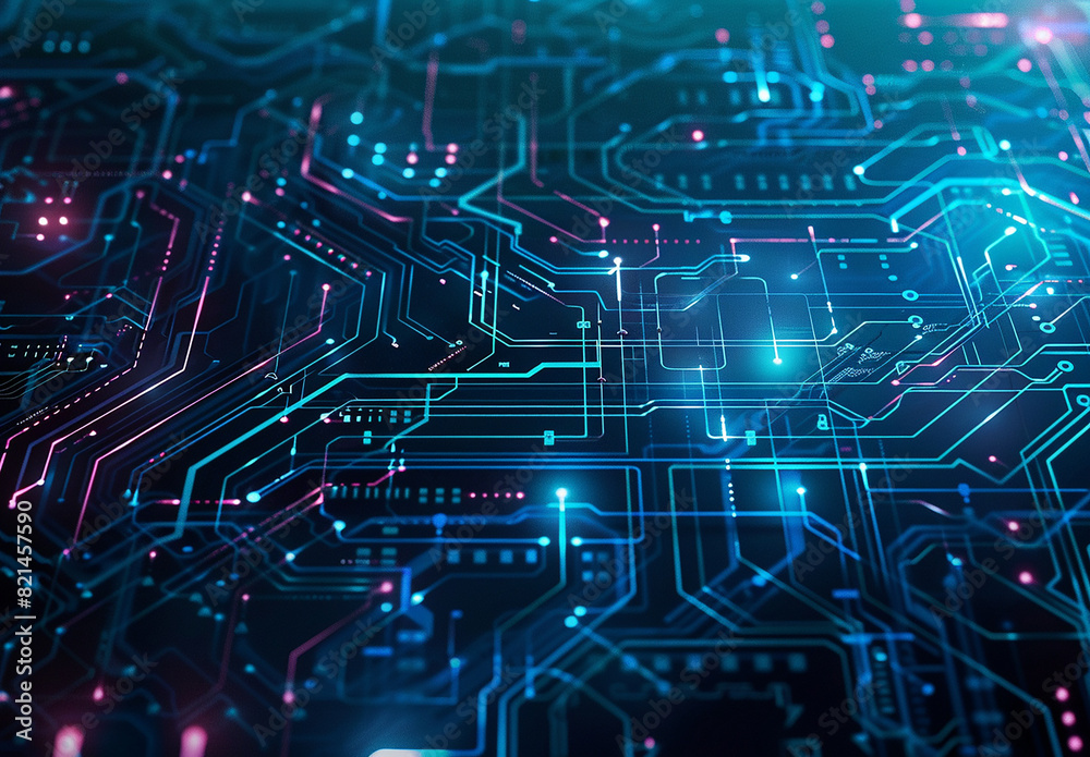 Photo of computer circuit board background