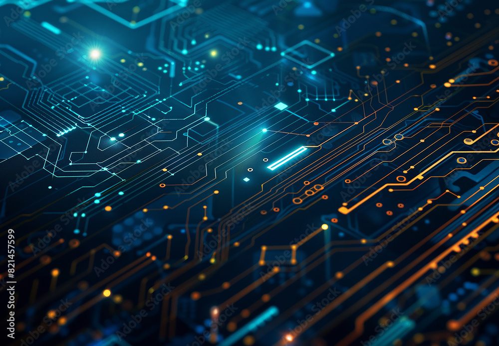 Photo of computer circuit board background Photo of computer circuit board background