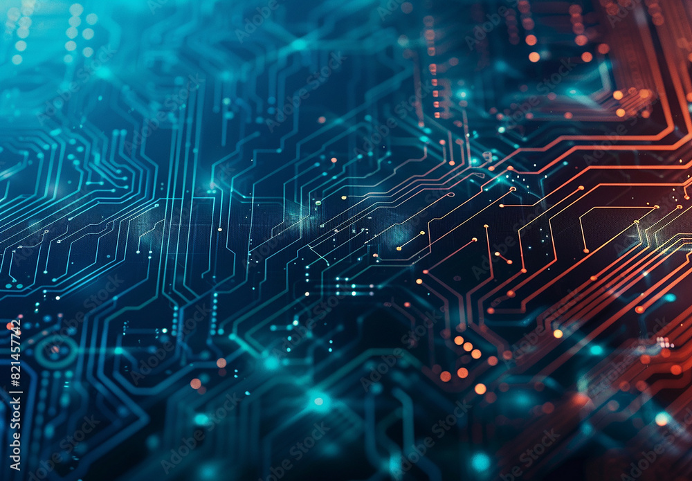 Photo of computer circuit board background Photo of computer circuit board background