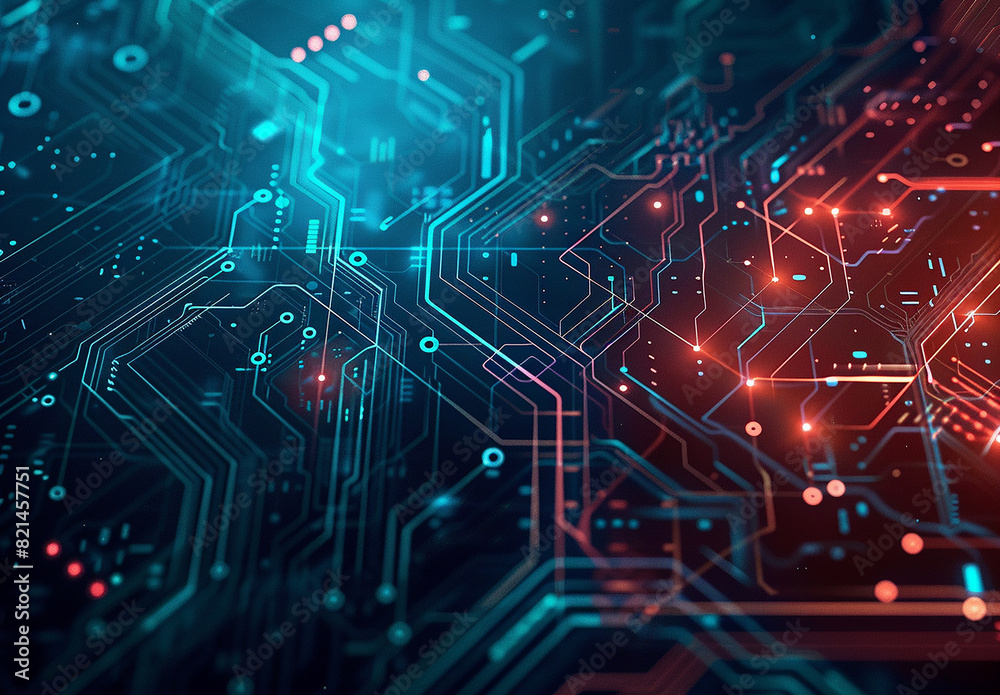 Photo of computer circuit board background Photo of computer circuit board background