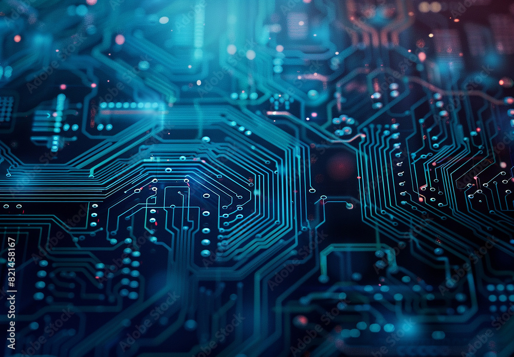 Photo of computer circuit board background Photo of computer circuit board background