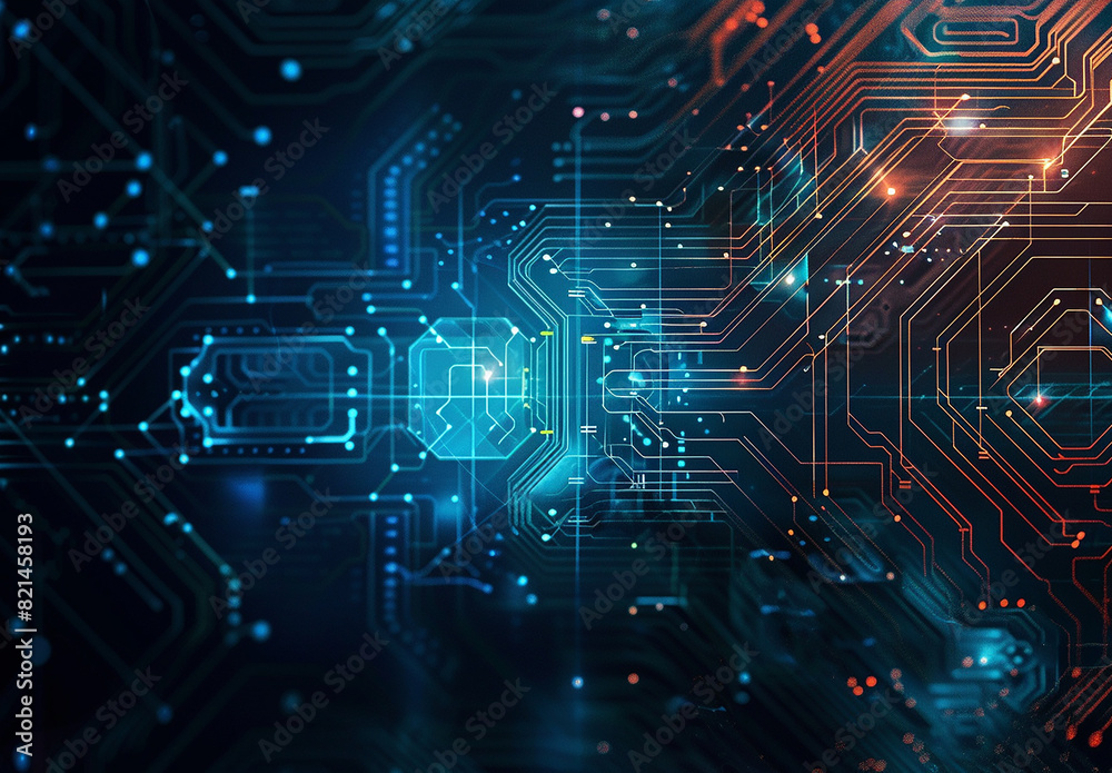 Photo of computer circuit board background Photo of computer circuit board background