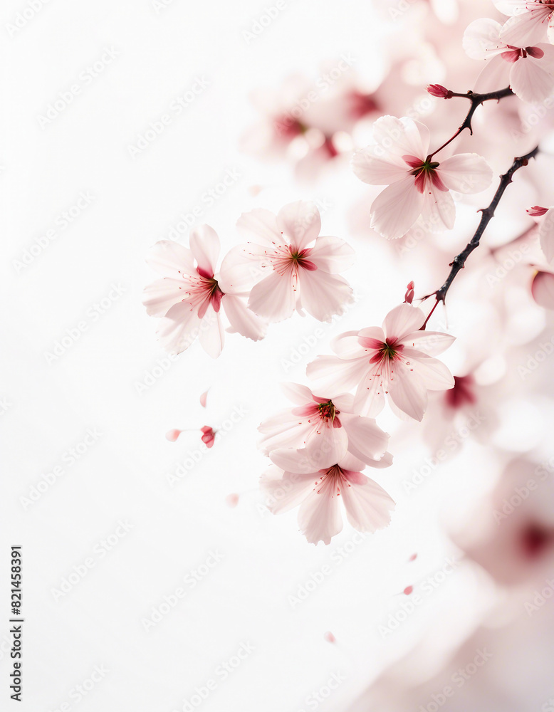 sakura leaves, isolated white background, copy space for text
sakura leaves, isolated white background, copy space for text