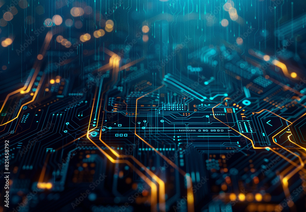 Photo of computer circuit board background Photo of computer circuit board background