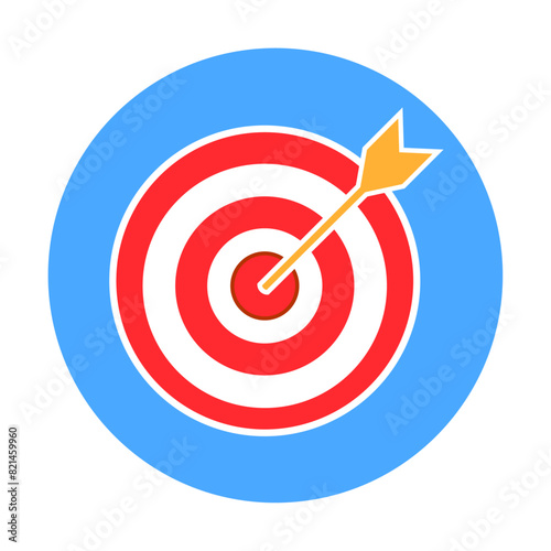 colored target vector icon