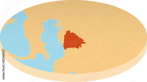 Bosnia and Herzegovina oval map