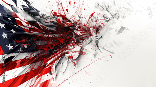 red and white USA background