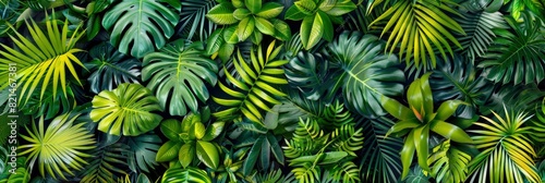 Abstract Texture Background With Vibrant, Tropical Foliage Textures, Abstract Texture Background