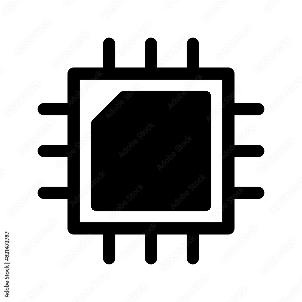Processor Icon Vector Symbol Design Illustration Processor Icon Vector Symbol Design Illustration