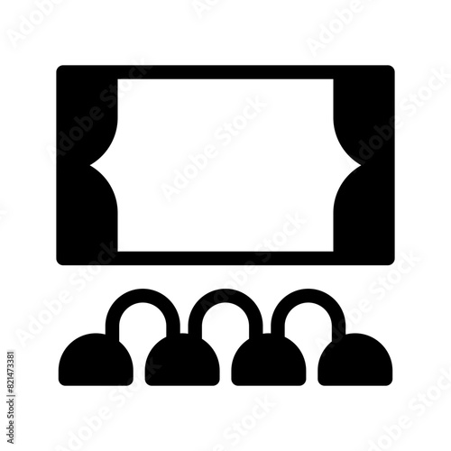 Cinema Icon Vector Symbol Design Illustration