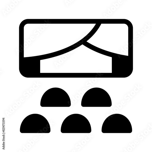 Cinema Icon Vector Symbol Design Illustration