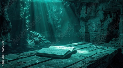 Notepad in a DeepSea Submersible Uncharted Depths photo