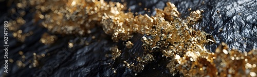 golden black wave marble background