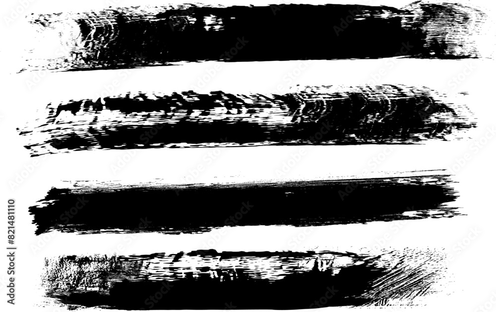 Grunge Paint stripe . Vector brush Stroke . Distressed banner . Black isolated paintbrush collection . Modern Textured shape . Dry border in Black Grunge Paint stripe . Vector brush Stroke . Distressed banner . Black isolated paintbrush collection . Modern Textured shape . Dry border in Black