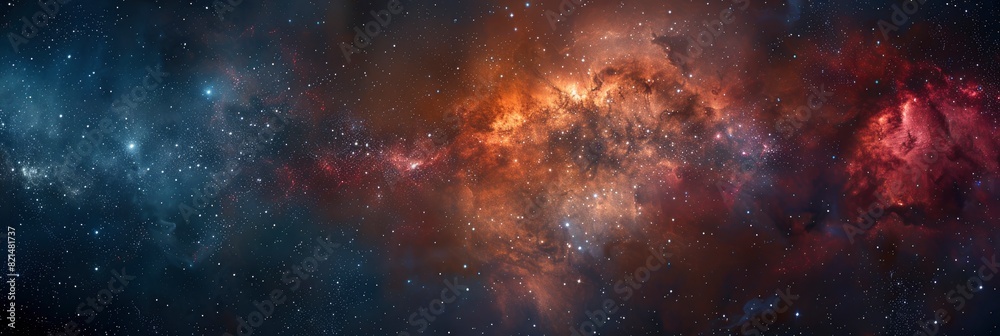 Fototapeta premium Abstract Texture Background With Cosmic, Galactic Star Fields In Dark Tones, Abstract Texture Background