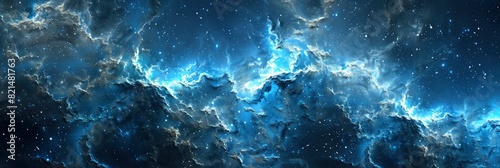 Abstract Texture Background With Cosmic, Starry Skies In Dark Blue Hues, Abstract Texture Background