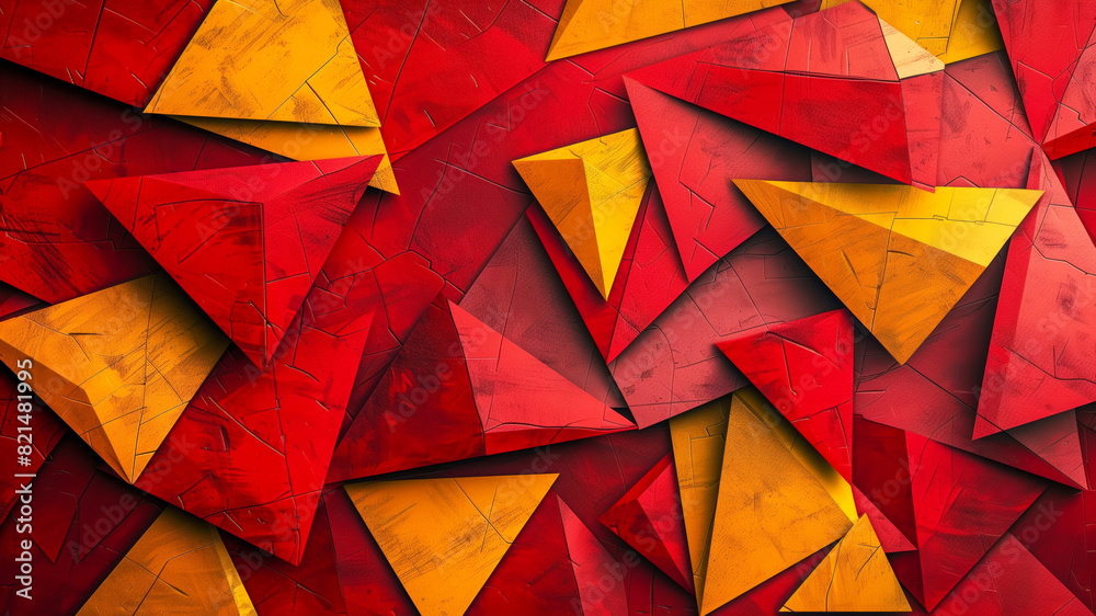 Geometric Abstract Red Yellow Gradient Background, Seamless Triangle, Vibrant Holiday Design, Festive Modern Art 8K Wallpaper High-resolution Geometric Abstract Red Yellow Gradient Background, Seamless Triangle, Vibrant Holiday Design, Festive Modern Art 8K Wallpaper High-resolution