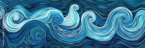 Abstract Texture Background Featuring Hand-Drawn Waves Symbolizing The Waves Of Emotion In Friendships, Abstract Texture Background © AICraft