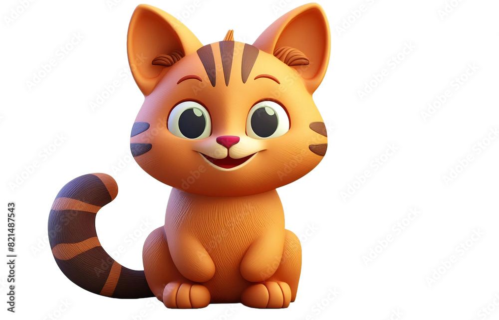 3D Rendered Cute Cat Transparent PNG 3D Rendered Cute Cat Transparent PNG