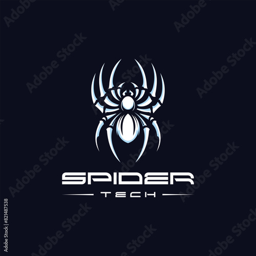 Spider symbol logo design silhouette Insect Arthropod
