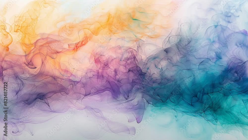 Abstract Watercolor Smoke Artistic pattern template