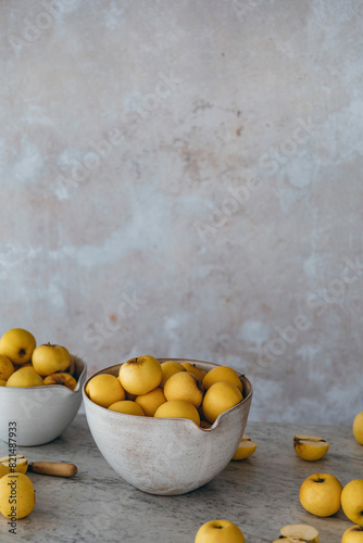 Apples in a fruit bowl