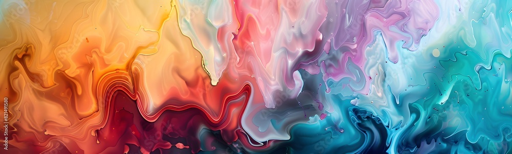 Fototapeta premium abstract colorful wave background