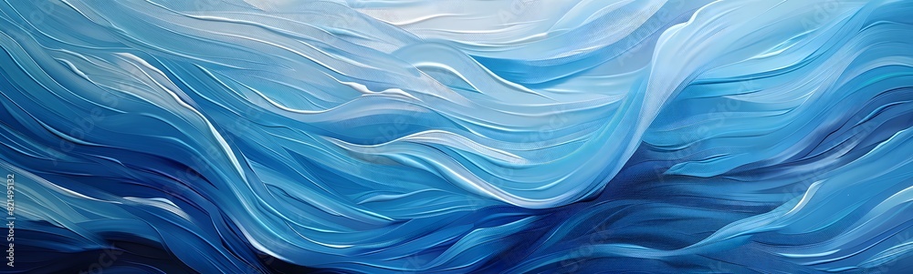 Obraz premium blue wave background
