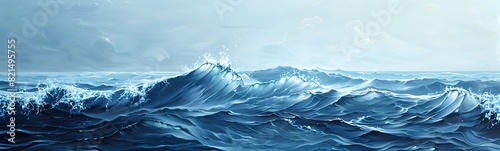 blue wave background