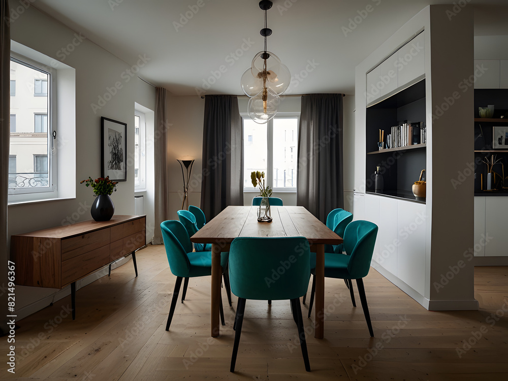 Contemporary Dining Space in City Apartment Contemporary Dining Space in City Apartment