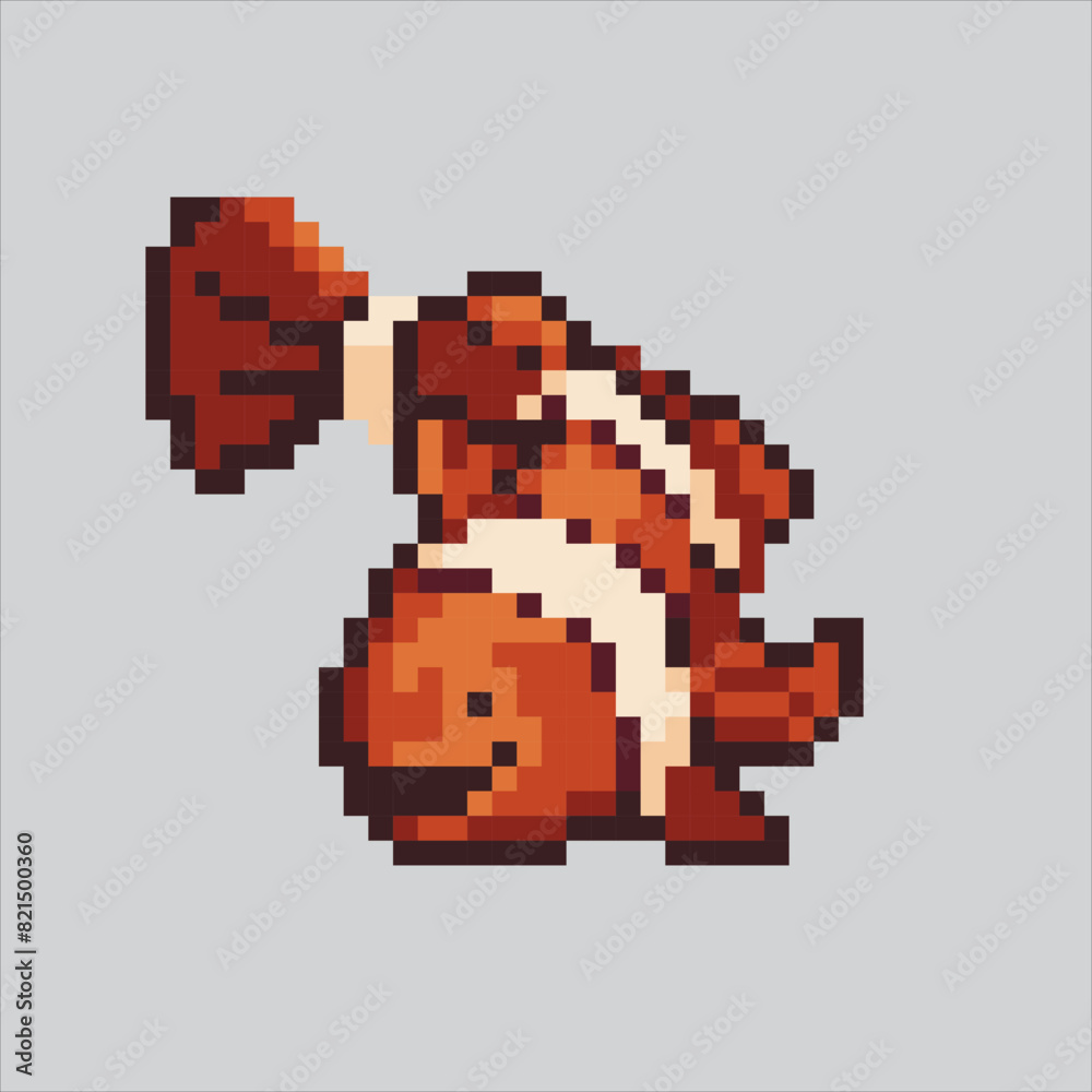 Pixel art illustration Nemo Fish. Pixelated Nemo Fish. Nemo Fish animal pixelated for the pixel art game and icon for website and video game. old school retro. Pixel art illustration Nemo Fish. Pixelated Nemo Fish. Nemo Fish animal pixelated for the pixel art game and icon for website and video game. old school retro.